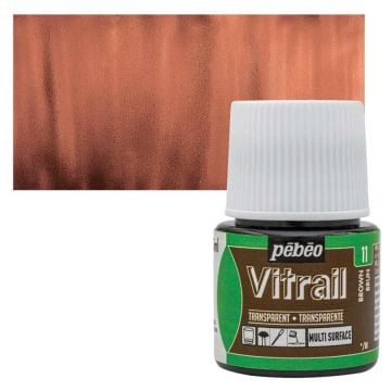 Pebeo Vitrail Cam Boyası 45Ml - 11 Brown