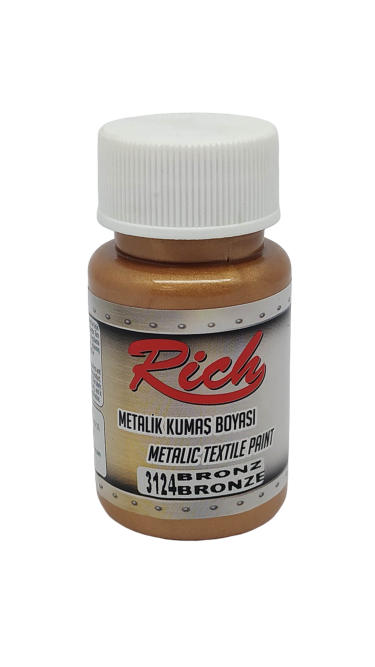 RİCH METALİK KUMAŞ BOYASI 50 CC. 3124 BRONZE
