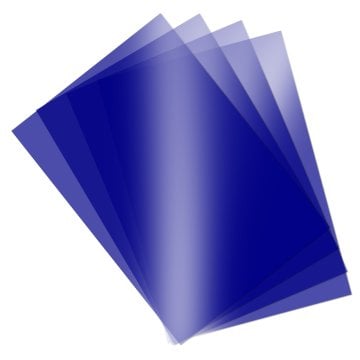 Asetat Kağıdı Mavi Renk Şeffaf 250 Mikron 35*50 cm 5'li
