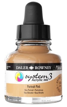 Daler Rowney System 3 Sıvı Akrilik Mürekkep Boya 29.5ml 578 Portrait Pink