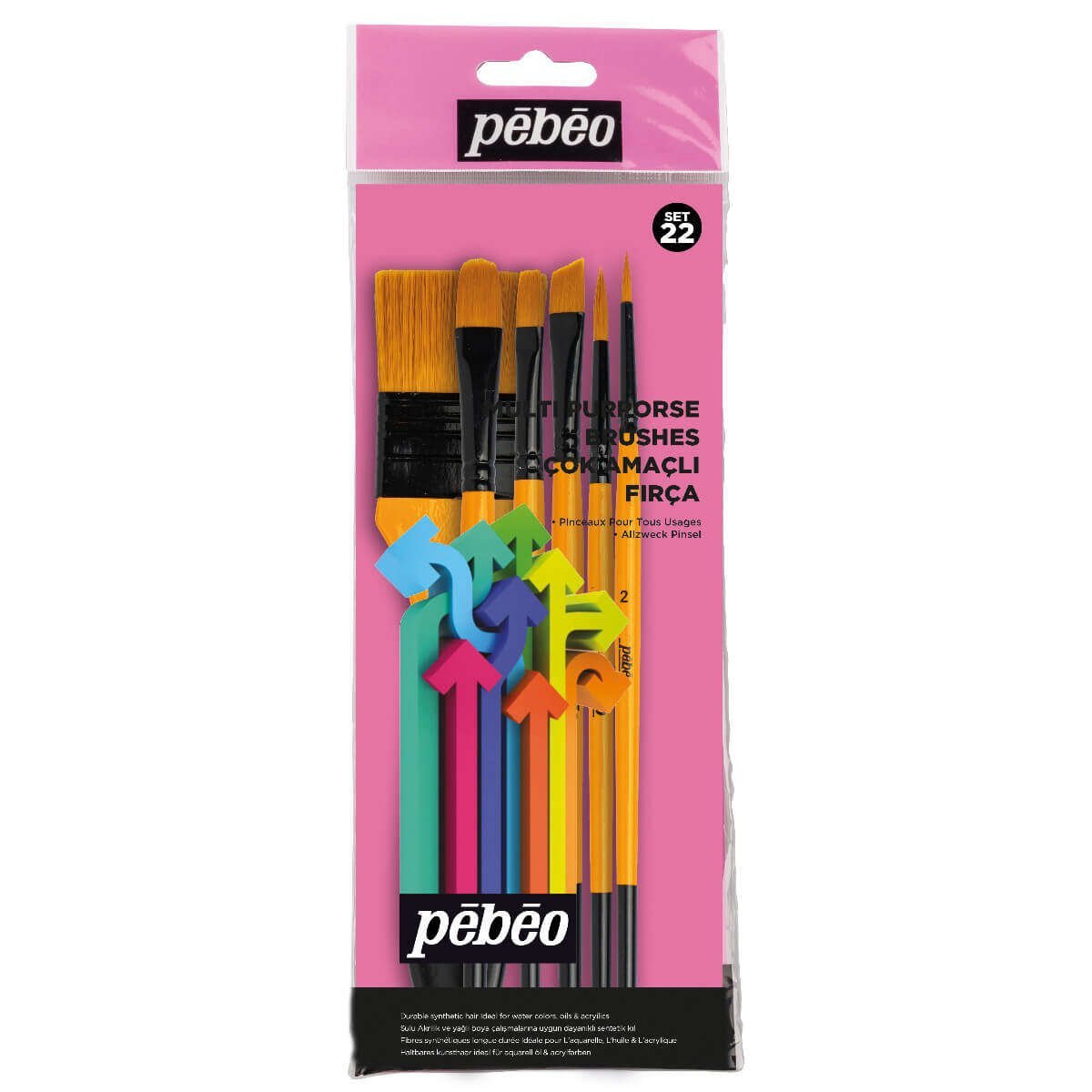 Pebeo Karma Sentetik Fırça 6'lı SET-22