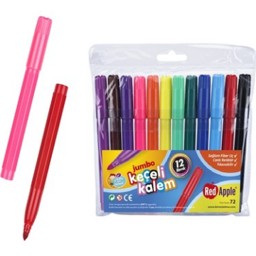 Red Apple Keçeli Kalem Jumbo 12'li