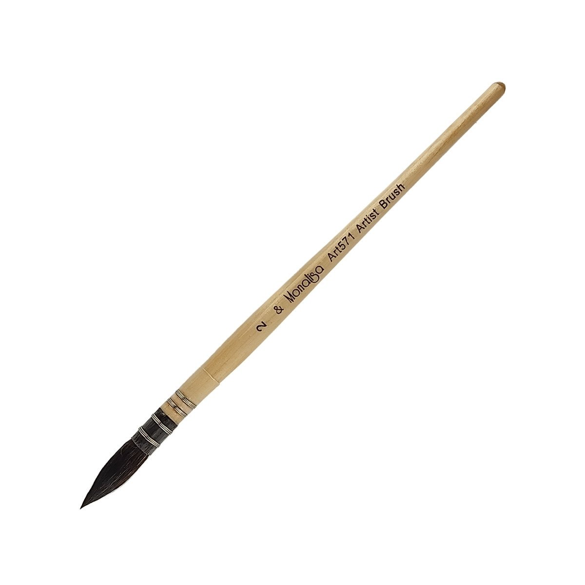 Mona Lisa Telli Sulu Boya Yuvarlak Fırçası Seri 571 No 2