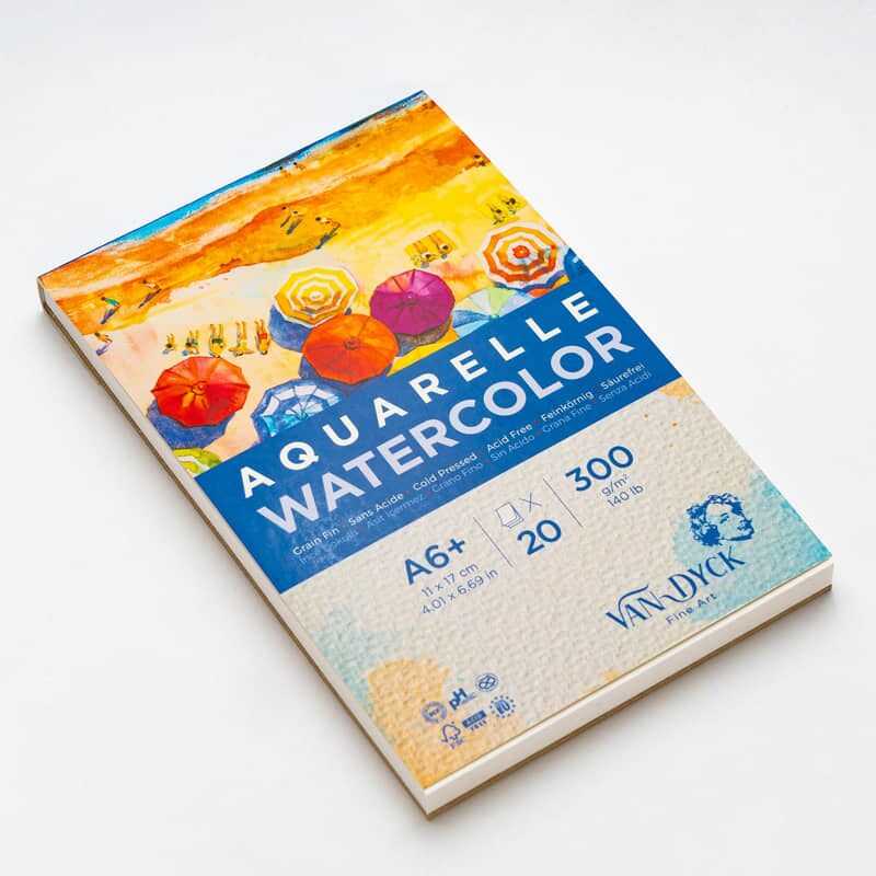 Van Dyck Sulu Boya Defteri 300 gr A6 11x17cm 20 Sayfa