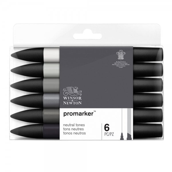 Winsor & Newton Promarker Neutral Tones (Nötür Renkleri) 6'lı Set