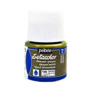 Pebeo Setacolor Shimmer (Pırıltılı) Opak Kumaş Boyası 72 BRONZE