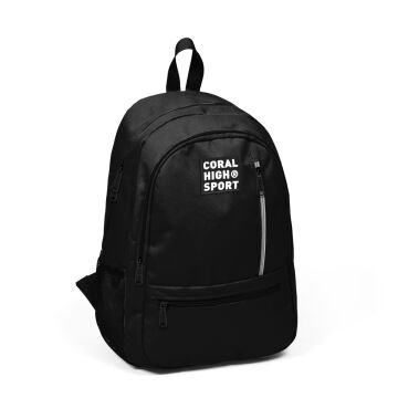 Coral High Sport Siyah Dört Bölmeli Bölmeli Sırt Çantası 23457