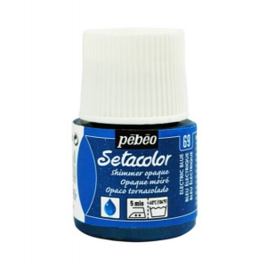 Pebeo Setacolor Shimmer (Pırıltılı) Opak Kumaş Boyası 69 ELECTRIC BLUE