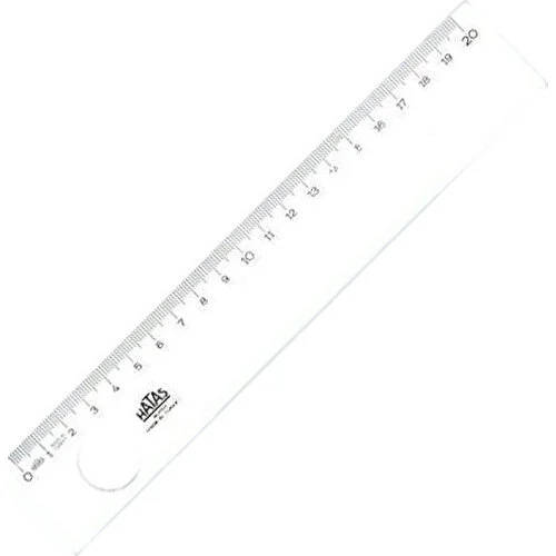 Hatas Geniş Büro Cetveli Mercekli 20 Cm 01512