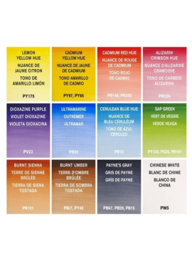 Winsor & Newton Cotman Field Box - Kır Tipi (12 x Yarım Tablet Sulu Boya Seti)