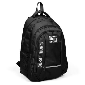 Coral High Sport Siyah Dört Bölmeli Sırt Çantası 23452