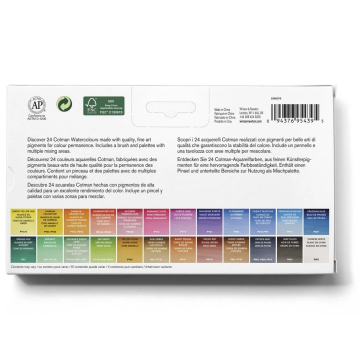Winsor & Newton Cotman Tablet Sulu Boya 24 Renk
