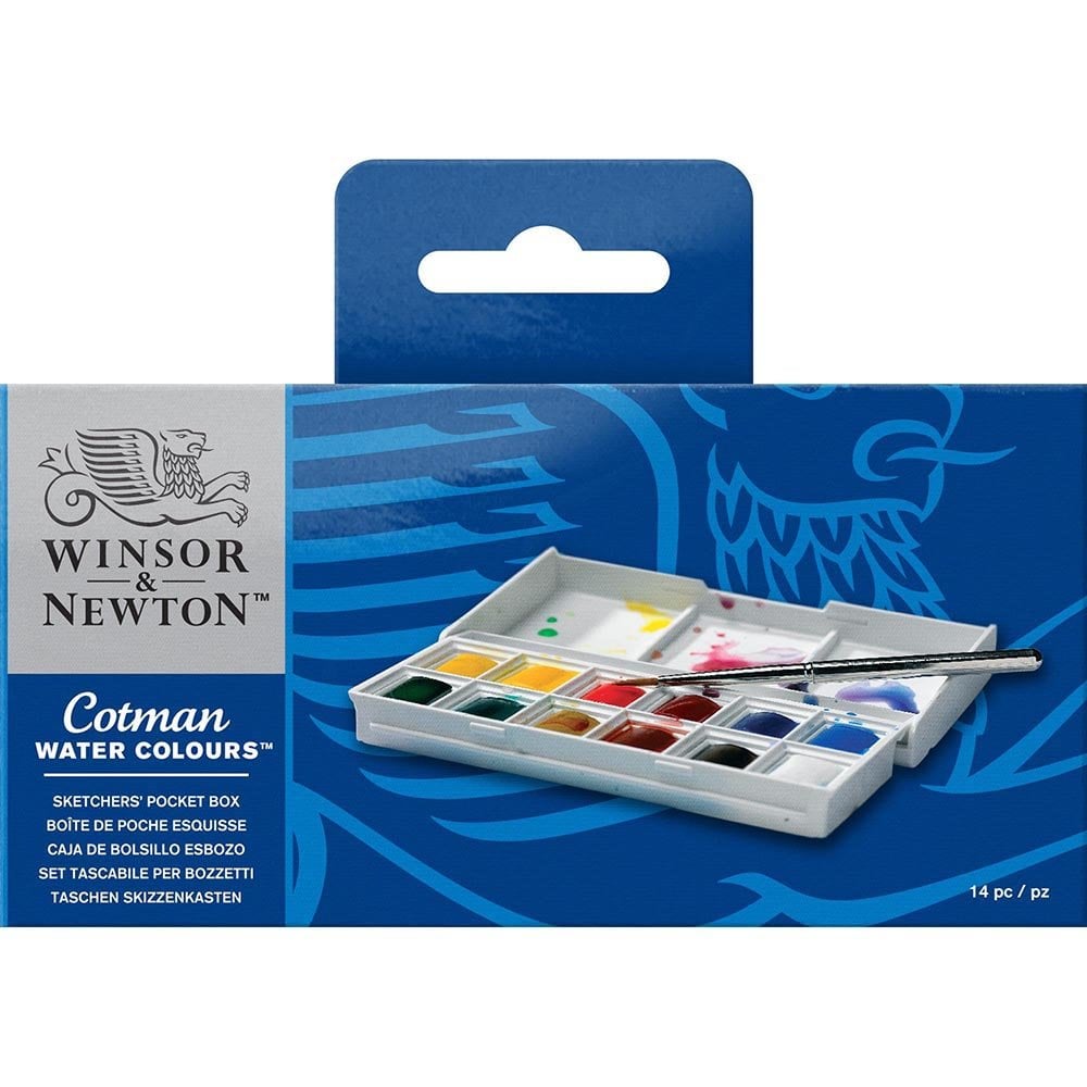 Winsor & Newton Cotman Sketchers Pocket Box (12 x Yarım Tablet Sulu Boya)