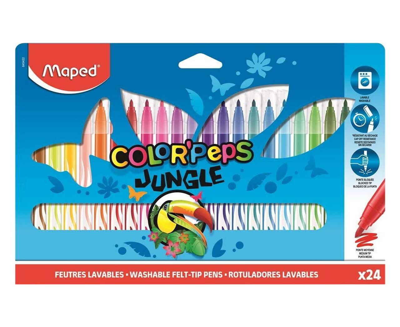 Maped Color Peps Jungle 24 Renk Keçeli Kalem (845422)