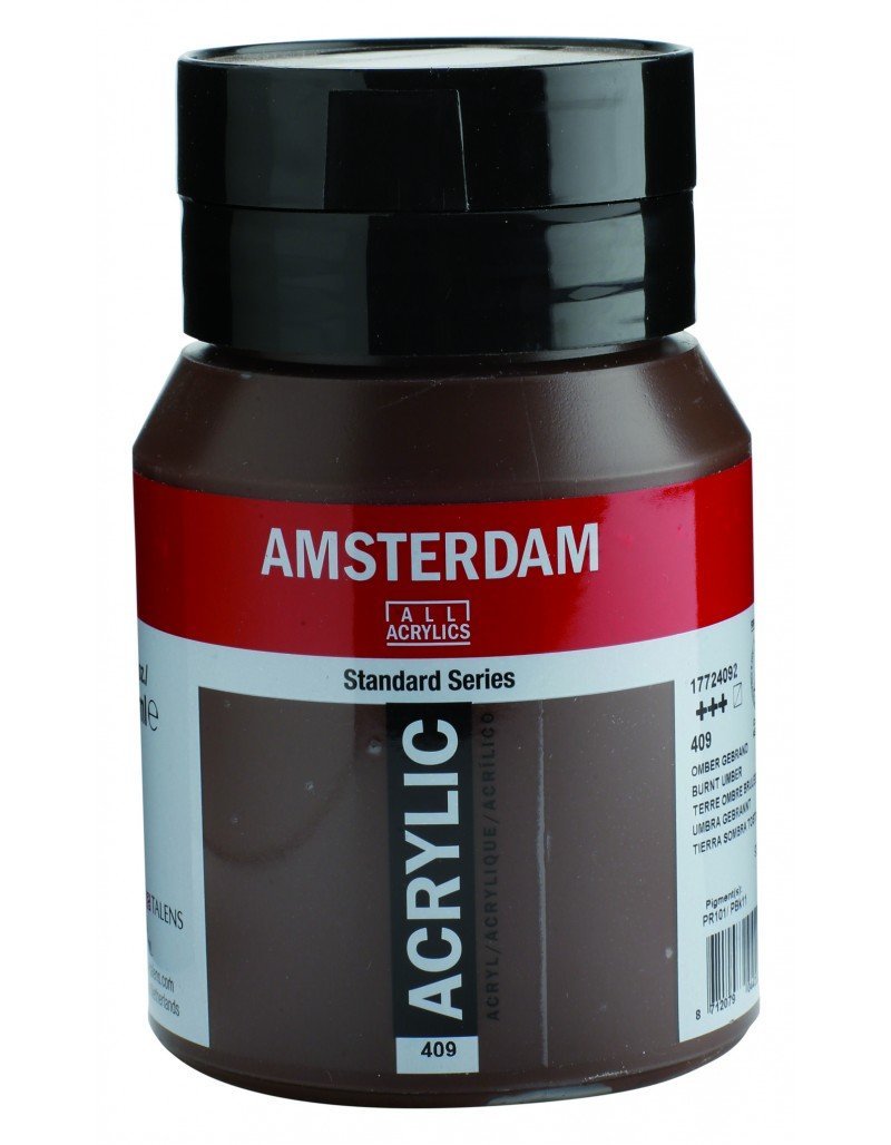 Talens Amsterdam Akrilik Boya 500ml 409 Burnt Umber