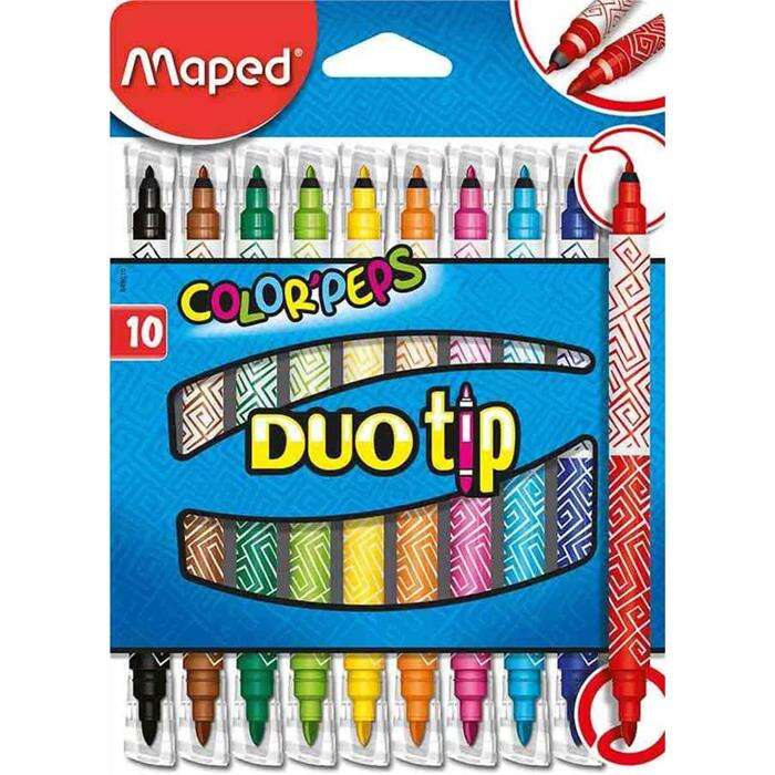 Maped Color Peps Duo 10 Renk Keçeli Kalem 849010
