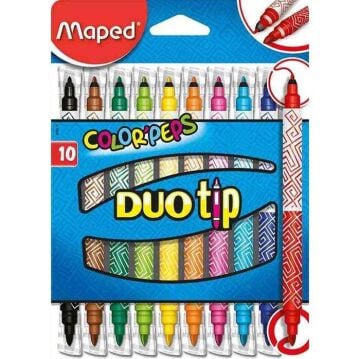 Maped Color Peps Duo 10 Renk Keçeli Kalem 849010