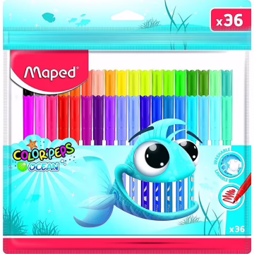 Maped Color Peps Ocean Yıkanabilir Keçeli Kalem 36 Renk