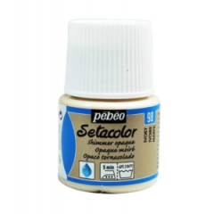 Pebeo Setacolor Shimmer (Pırıltılı) Opak Kumaş Boyası 98 IVORY