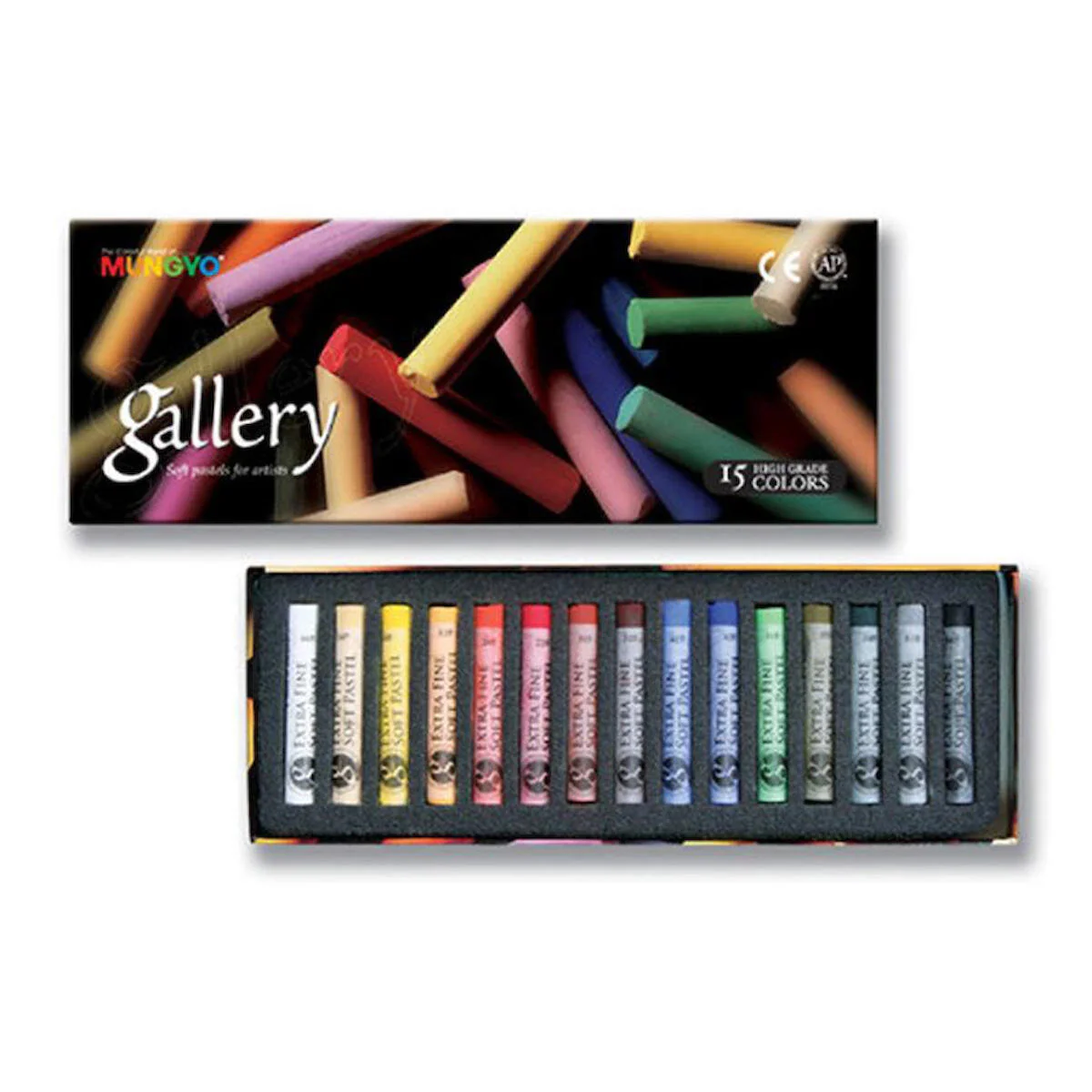 Mungyo Gallery Artist Yuvarlak Soft Toz Pastel Boya Seti 15'Lİ