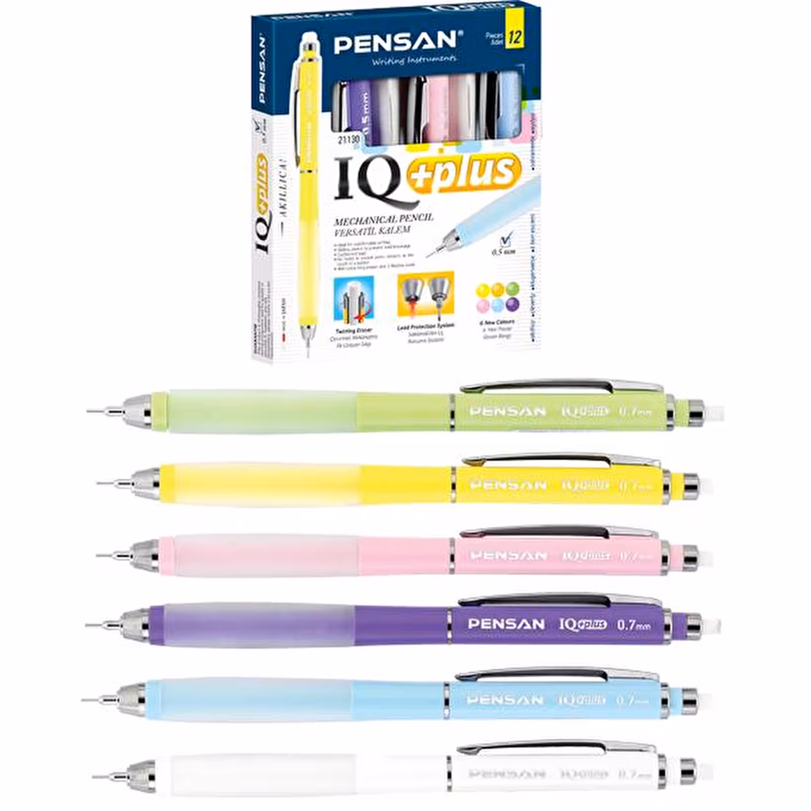 Pensan Versatil Uçlu Kalem My-Iq 0.5mm Pastel Pembe