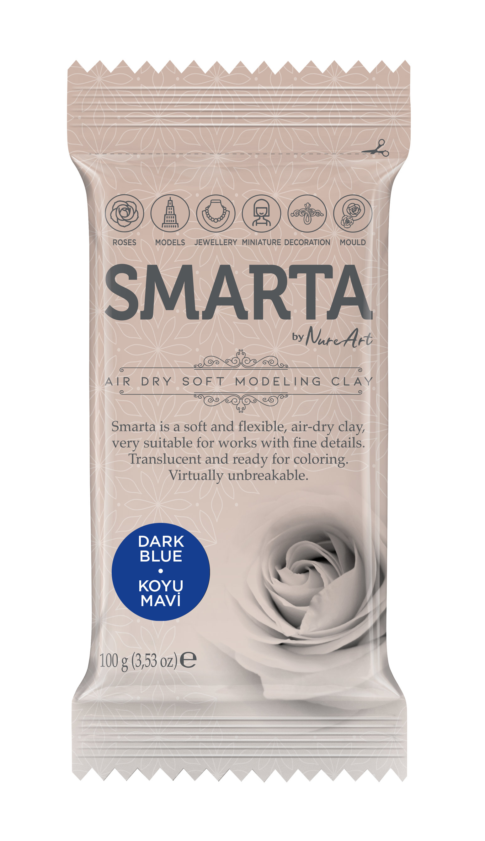 Smarta Kil Hamur Modelleme 100 gr Koyu Mavi