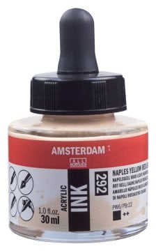 Amsterdam Sıvı Akrilik Mürekkep Boya 30ml 292 Naples Yellow Red