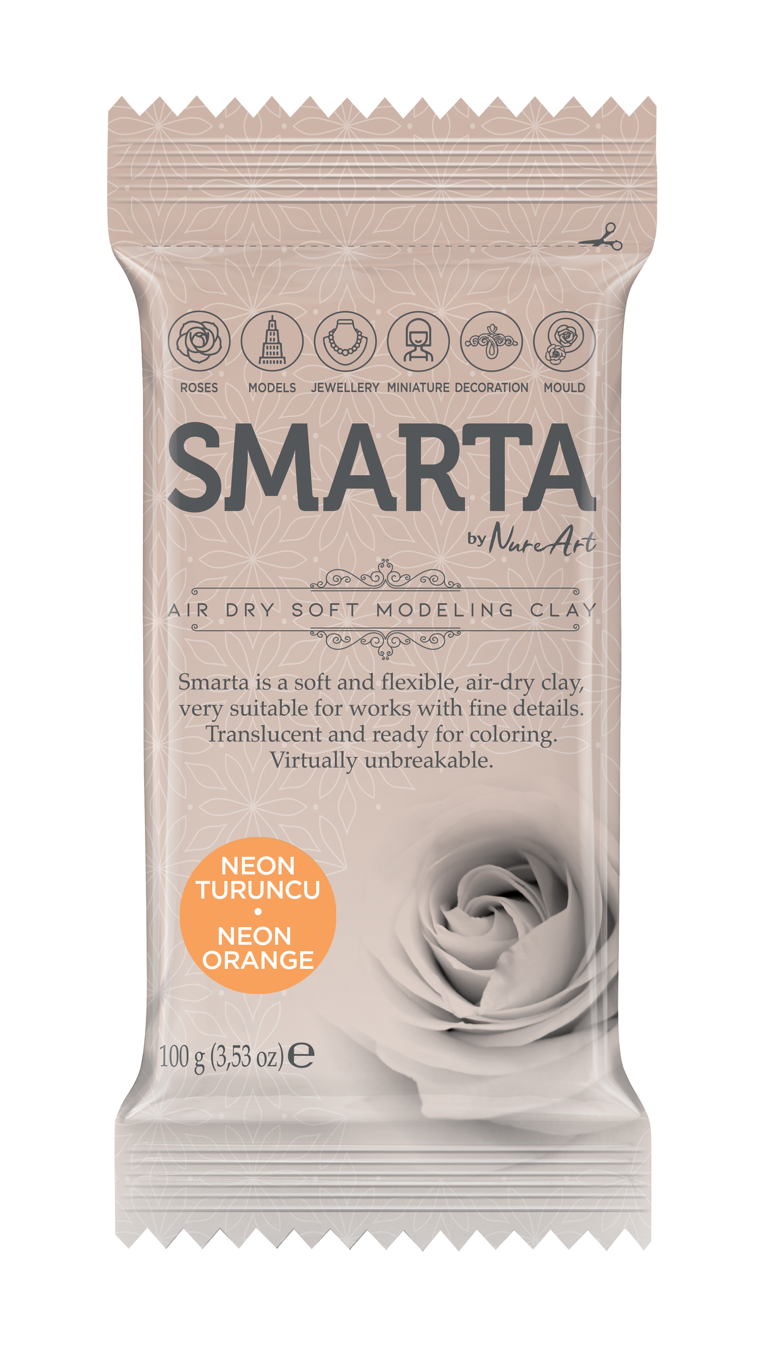 Smarta Kil Hamur Modelleme 100 gr Neon Turuncu