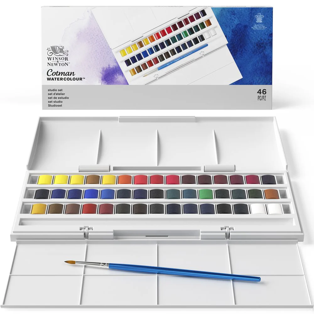 Winsor & Newton Cotman 1/2 Tablet Sulu Boya 45 Renk