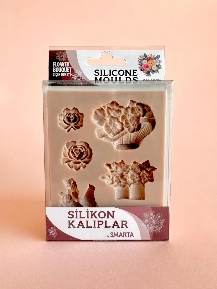 Smarta Silikon Kalıp Çiçek Buketi Seti