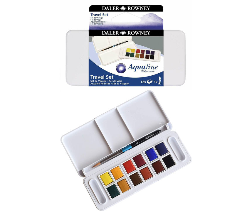 Daler Rowney Aquafine 12 Renk Sulu Boya