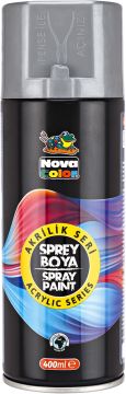 Nova Color Akrilik Sprey Boya 400ml GÜMÜŞ