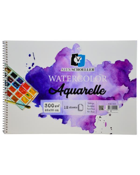 Alex Schoeller Suluboya Defteri 35*50 cm 300 gr 12 Sayfa