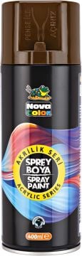 Nova Color Akrilik Sprey Boya 400ml KAHVERENGİ
