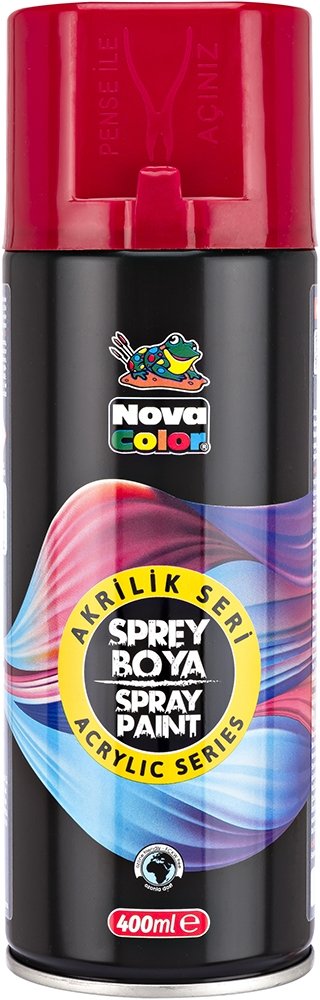 Nova Color Akrilik Sprey Boya 400ml KIRMIZI