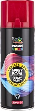 Nova Color Akrilik Sprey Boya 400ml KIRMIZI