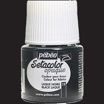 Pebeo Setacolor Opak Kumaş Boyası 19 BLACK LAKE