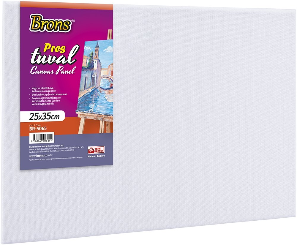 Brons Press Tuval %100 Pamuk 280gr 25x35cm