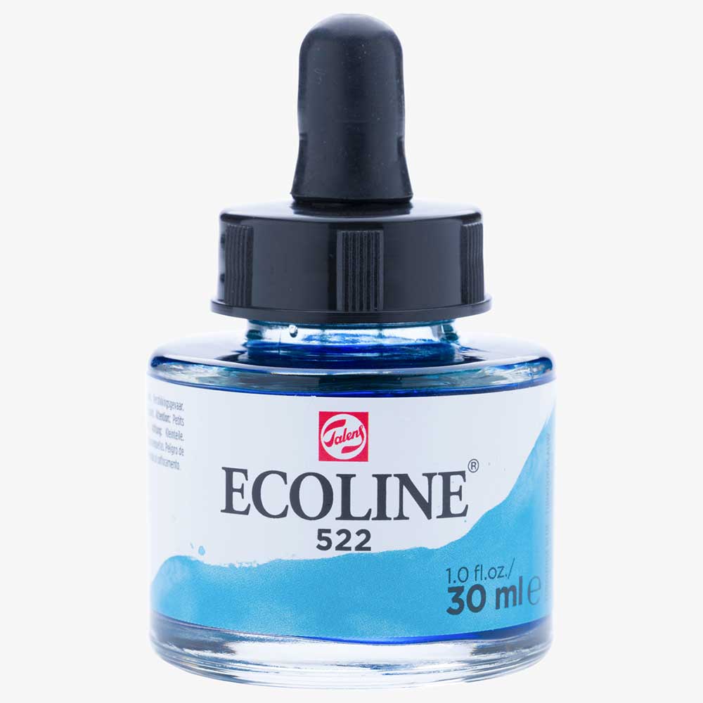 Talens Ecoline Sıvı Suluboya 30 ml. 522 Turquoise Blue