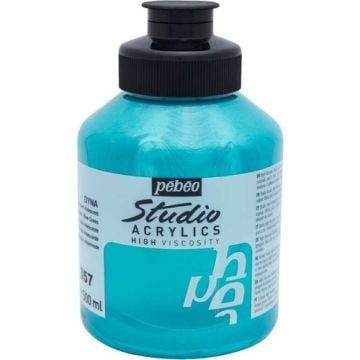 Pebeo Studio Akrilik Boya 500 ml 357 Iridescent Blue-Green
