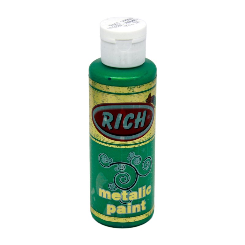 Rich Metalik Akrilik Boya 766-Yaprak Yeşili 120 cc