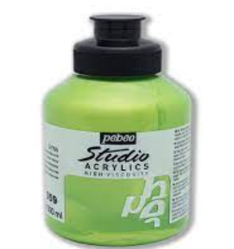 Pebeo Studio Akrilik Boya 500 ml 359 Iridescent Green-Yellow