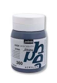 Pebeo Studio Akrilik Boya 500 ml 360 Iridescent Blue-Balck