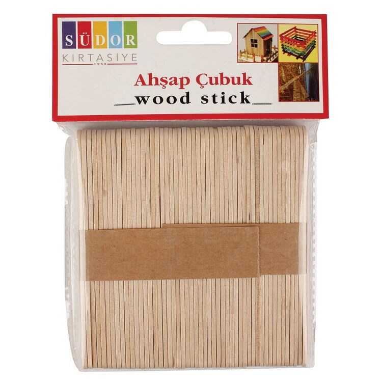 Südor Ahşap Dondurma Çubuk Küçük 50'li 114*9 mm
