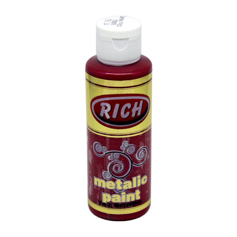 Rich Metalik Akrilik Boya 762-Bordo 120 cc