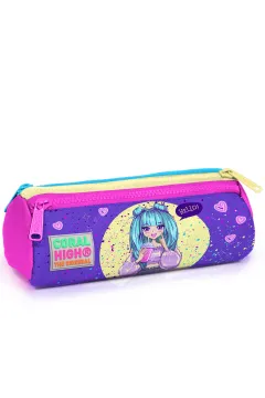 Coral High Kids Mor Pembe Anime Kız Desenli 3’lü Okul Çanta Seti SET0123735