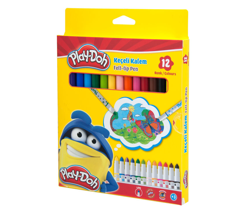 Play-Doh Keçeli Kalem 5 mm 12 Renk