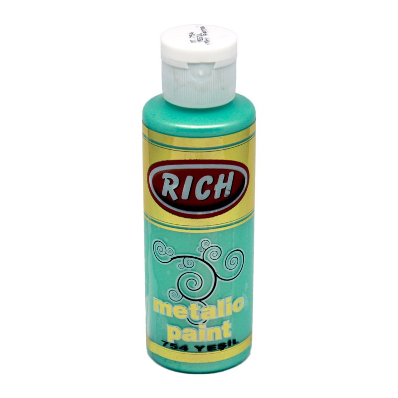 Rich Metalik Akrilik Boya 754-Yeşil 120 cc