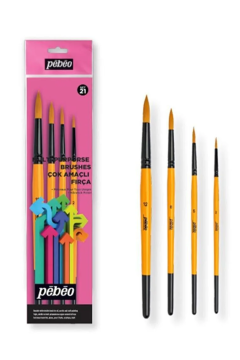 Pebeo Yuvarlak Fırça Seti 4'Lü SET-21