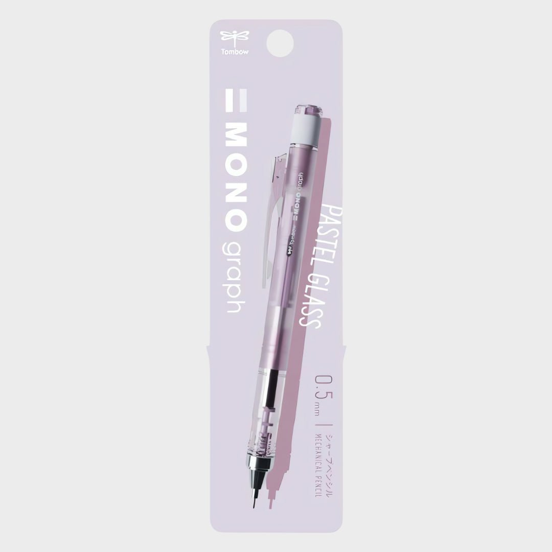 Tombow Mono Graph Pastel Shaker Versatil Kalem 0.5 mm Şeffaf Mor